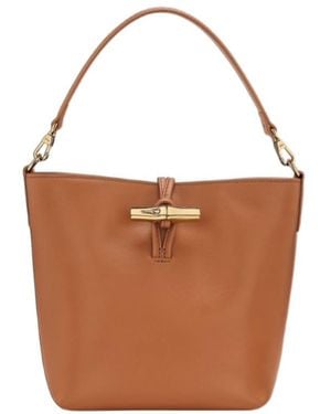 Longchamp Le Roseau Xs Bucket Bag - Brown