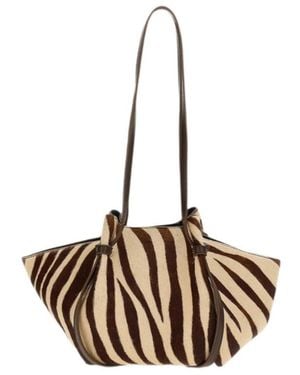 Yuzefi Zebra Print Shoulder Bag - Metallic