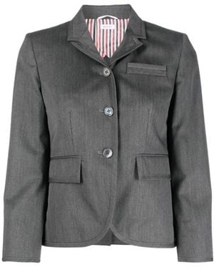 Thom Browne Single-Breasted Tailored Blazer - Grey