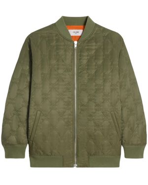 Celine Oversized Teddy Jacket - Green