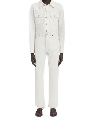 MM6 by Maison Margiela Cotton Straight-Leg Jeans - White