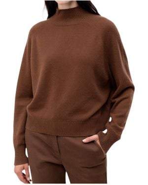 Marella Ribbed Knit Jumper - Brown
