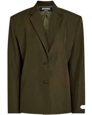 Jacquemus La Veste Carree Wool Blazer - Green
