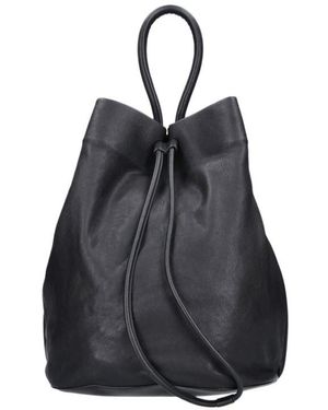 Uma Wang Drawstring Bucket Shoulder Bag - Blue