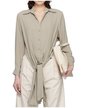 MM6 by Maison Margiela Knot Detail Shirt - Natural