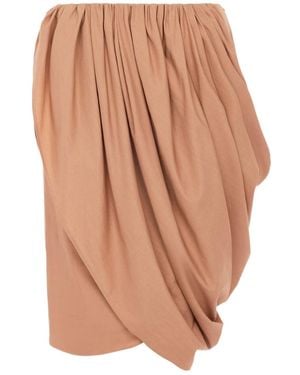 Chloé Chloé Draped Asymmetric Skirt - White