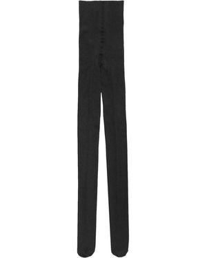 Max Mara High Waist Knitted Tights - Black