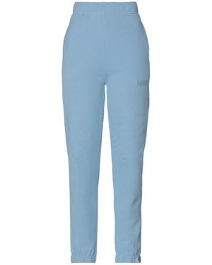 Ganni Plain Color Sweatpants - Blue