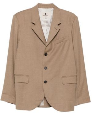 Barena Faliero Single-Breasted Notched-Lapel Blazer - Natural