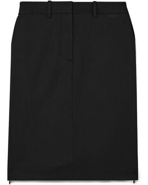 Helmut Lang Side Split Mini Skirt - Black