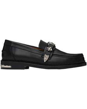 Toga Virilis Round Toe Loafers - Black