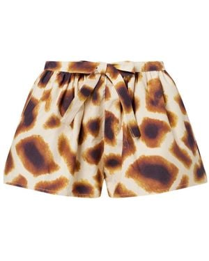 Christopher Esber Printed Cotton Shorts - Brown