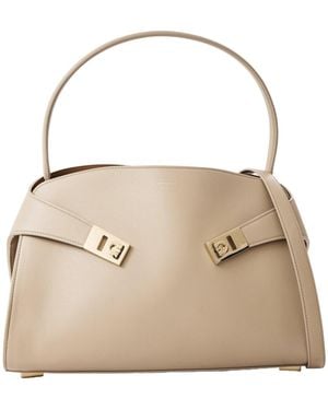 Ferragamo Top Handle Bag - Natural