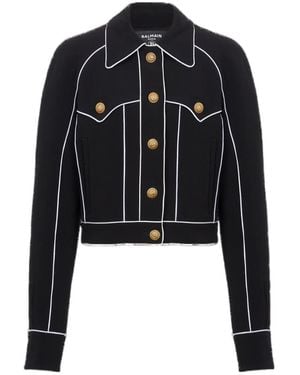 Balmain Western Crepe Jacket - Black
