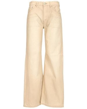 Acne Studios Wide Leg Jeans Pants - Natural