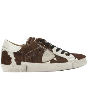 Philippe Model Lace-Up Sneakers - Brown
