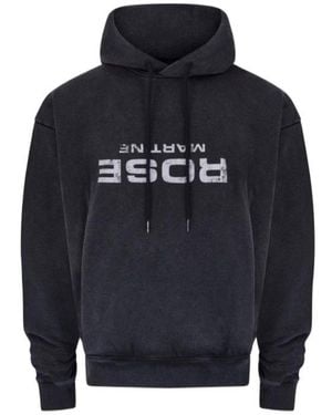 Martine Rose Classic Drawstring Hoodie - Blue