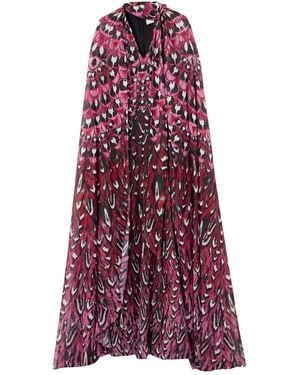 Mary Katrantzou Printed Chiffon Gown - Purple