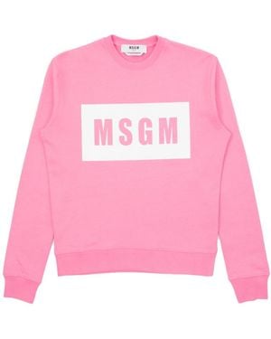 MSGM Logo Hoodie - Pink