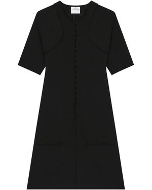 Courreges A-Line Mini Dress - Black
