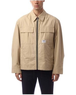 BOSS Logo Label Jacket - Natural