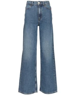 AMISH Linda Wide-Leg Jeans - Blue