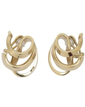 Ferragamo Leafbig Earrings - Metallic
