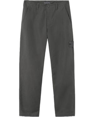 Stone Island Regular-Fit Chino Pants With Natural Weather Protection - Gray