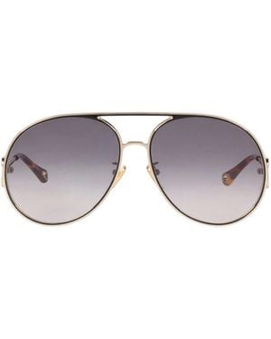Chloé Pilot-Style Sunglasses - Black