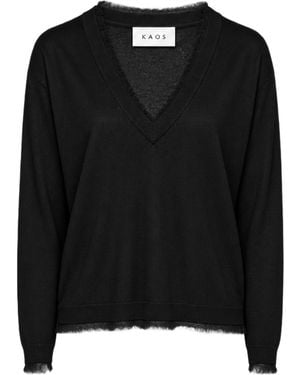 Kaos V-Neck Sweater - Black