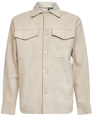 Lardini Buttoned Chest-Pockets Shirt - Natural