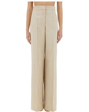 Pt Pantaloni Pt Torino Wide Leg Pants - Natural