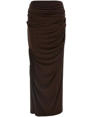 Entire studios Drape Maxi Skirt - Brown