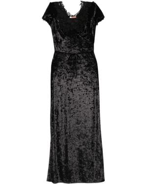 Ermanno Scervino Short Sleeve Dress - Black