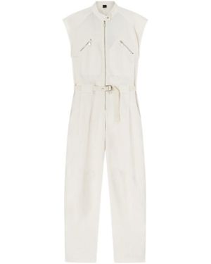 Pinko Sleeveless One-Piece Jumpsuit - White