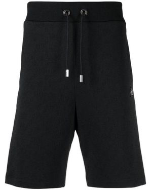 Philipp Plein Stripe-Side Track Shorts - Black