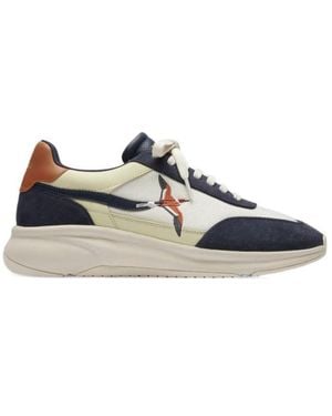 Axel Arigato Embroidered Low-Top Sneakers - Blue