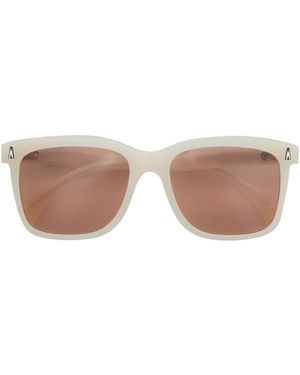 Moncler Valaire Rectangular Sunglasses - Pink