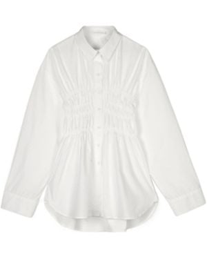 Cecilie Bahnsen Braxton Gathered Shirt - White