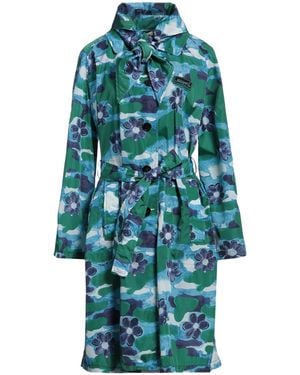 Marni Printed Trench Coat - Blue