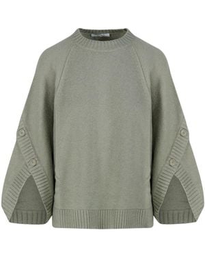 Max Mara Ampex Crewneck Knitted Jumper - Green