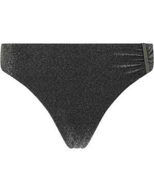 KARL LAGERFELD Metallic Bikini Briefs - Black
