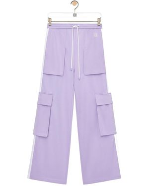 Loewe Cargo Tracksuit Pants - Purple