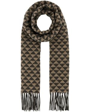Prada Fringe-Detailed Scarf - White