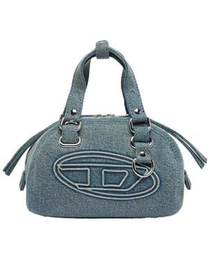 DIESEL Leather Crossbody Bag - Blue