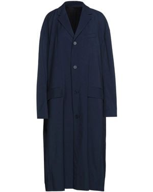 Balenciaga Solid-Colored Long-Sleeved Suit Jacket - Blue