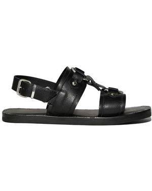 DSquared² Stud-Detail Calf-Leather Sandals - Black