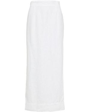 Posse Slit Skirt - White
