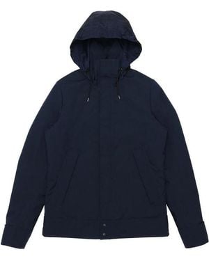 Gucci Hooded And Rope-Drawn Casual Jacket - Blue