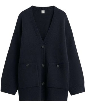 TOTEME Totme Longline Cardigan - Blue